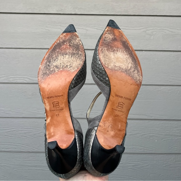 Luciano Padovan Metallic Gray Heels - Picture 6 of 6